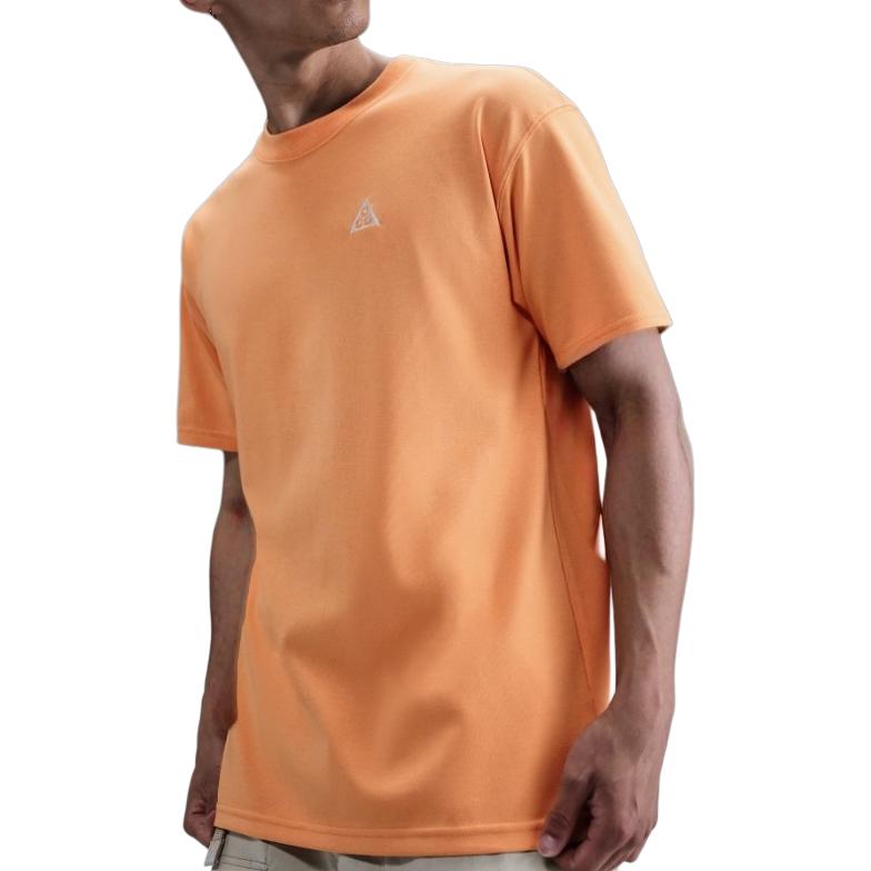 Nike Clothing T Shirts Men s Orange Crew Neck HJ0799-833 XL
