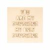 Cadres - Sunshine - 15x15 cm - Bois clair - Mixte - Enfant