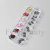 New nail art accessories Halloween dark gem spider skull ghost hand metal alloy nail accessories