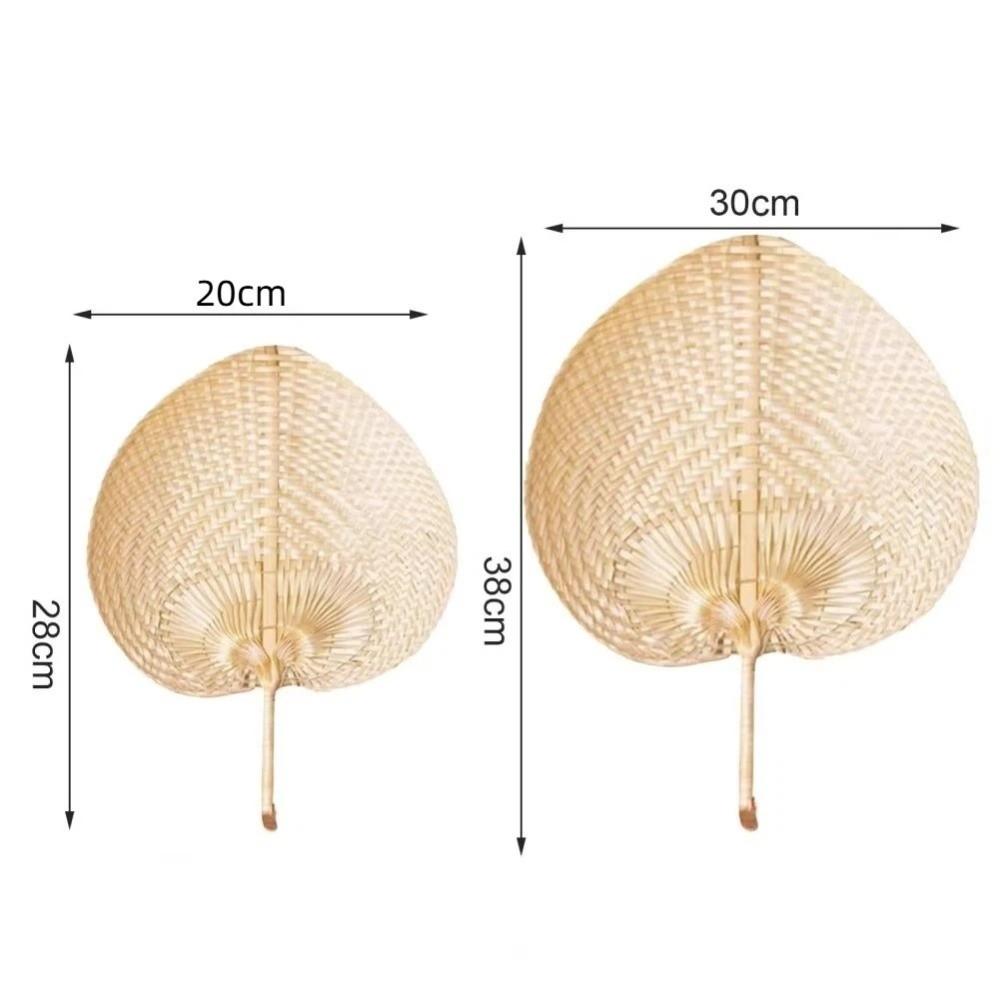 Lightweight Bamboo Fan Hand Weaving Summer Cooling Fan Guest Favors Palm Leaf Fan Summer Accessory