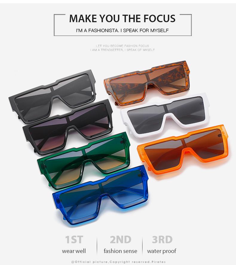 Chic Square Frame Women's Sunglasses - Large Candy Colors, UV Protection, Trendy European & American Style