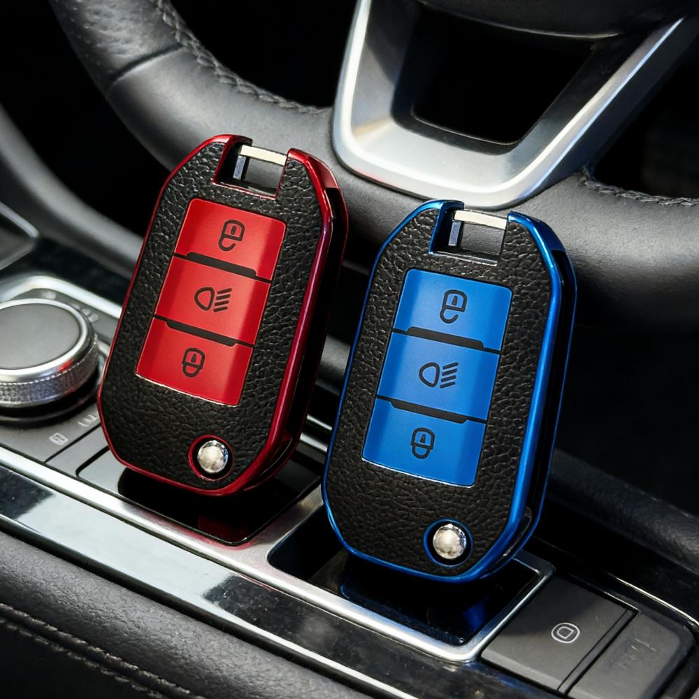 

2 шт. Чехлы для корпуса автомобильного ключа для Peugeot 208 308 408 508 2008 3008 4008 5008 Для Citroen C3 C4 Cactus C6 C8