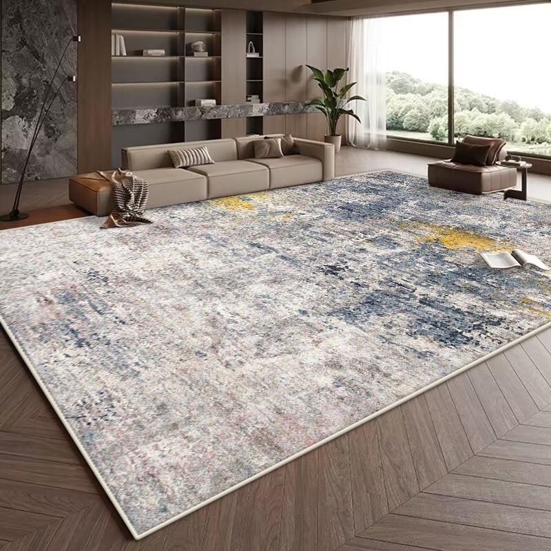 Nordic Abstract Style Carpet Living Room Ink Wash Decoration Bedroom Lounge Non-slip Washable Rug Home Bedside Soft Floor Mat