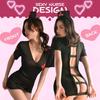 Nurse Cosplay Sexy Naughty Nurse Uniform Cute Nurse Mini Skirt Mini Length Lingerie Set Black Free Size [Absolutely Captivating] Women's