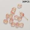 30Pcs  Flower Beads Multicolor Lampwork Glass Beads for DIY Jewelry Home Decoration Handmade Projects