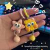 Patrick Star Baby Keychain - Cute Cartoon Backpack Accessory for Friends, Couples, and Girls.