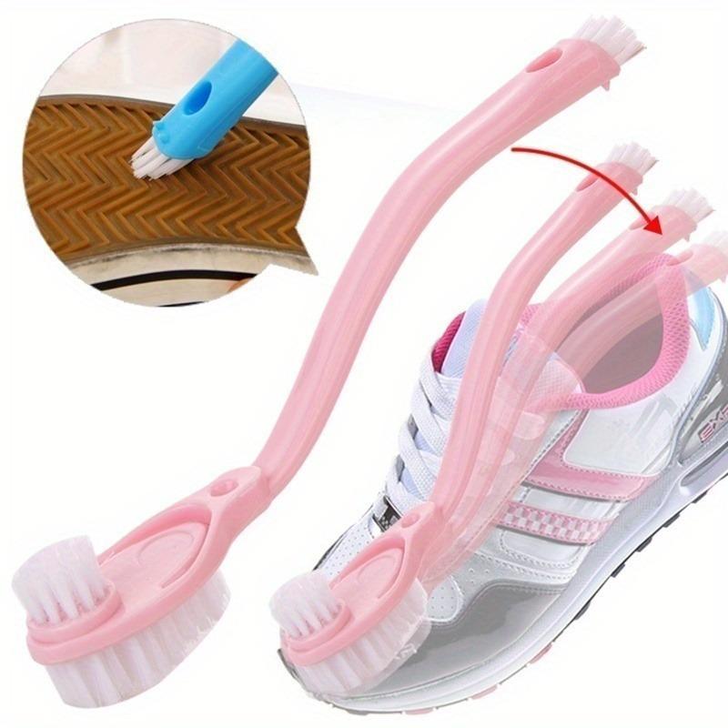 Neue Schuhreinigungsbürste mit doppeltem langem Griff, Schuhreiniger, Waschen von Toiletten, Waschbecken, Geschirr, Schuhen, sauberer Waschbürste, Haushaltsreinigungswerkzeuge