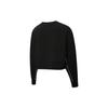 Puma Classics Logo Short Sports Crewneck Sweatshirt Women Sweatshirt Black 599189-01