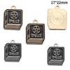 10pcs Enamel Charms Halloween Black Skull Butterfly Charms Pendant Designer CharmsFit Jewelry Making DIY Jewelry Findings W345