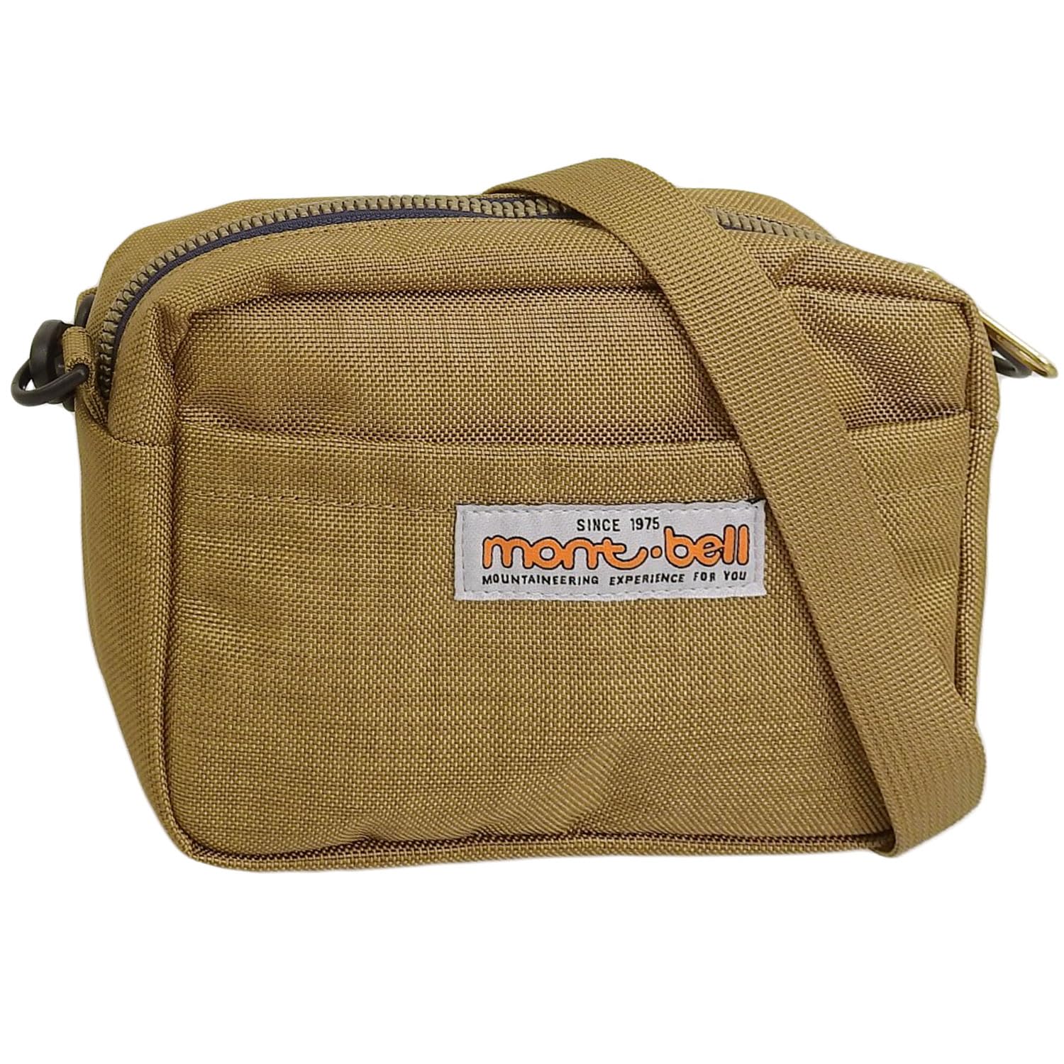 

Montbell Men s and Women s Shoulder Bag, 1L, Nylon, 50th Anniversary Belt Pouch, 1133005 (Tan)