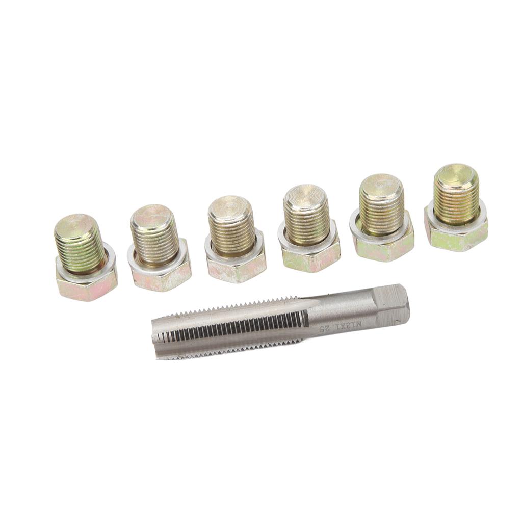 13Pcs Oil Drain Plug Thread Repair Kit M13 X 1.5mm Oil Pan Screws Rethread Tool Kit