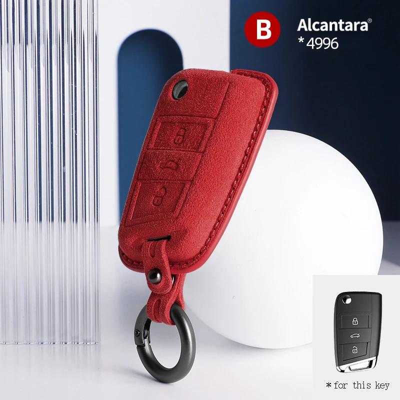 Car Key Case For Vw Volkswagen Tiguan Mk1 Mk2 Magotan Passat B5 B8 Polo Golf 4 5 6 7 Mk7 Jetta Keychain Cover Shell Protectors