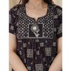 Designer Cotton Embroidery Nighty Indian Women Sleepwear Nightwear Gown Dress