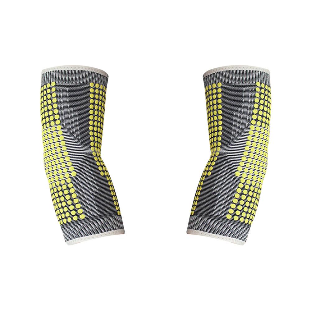 

Наружная самонагревающаяся налокотник, компрессионная поддержка для руки, протектор локтя от тендинита, наколенники для занятий теннисом S жёлтый