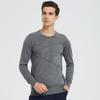 Hengyuanxiang Men's Pure Cashmere Round Neck Thin Sweater