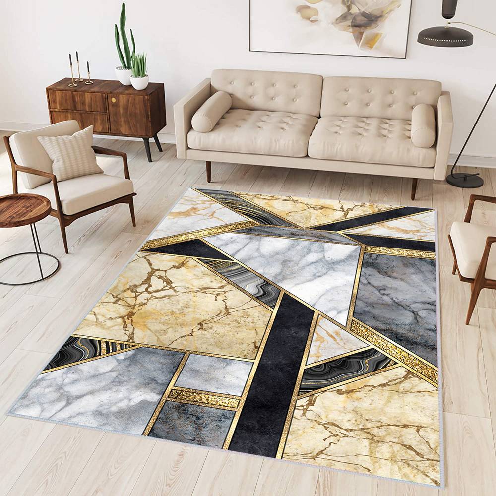 

Домашний моющийся ковер с принтом Eliana LNA0308-SD260 50x80 бежевый