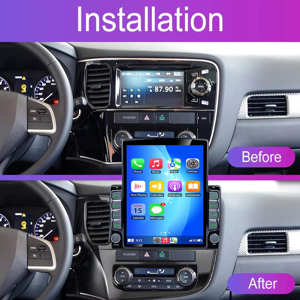 Radio wireless CarPlay Android Auto pentru Mitsubishi Outlander 3 2012-2018 4G Auto Multimedia GPS 2din 2Din BT