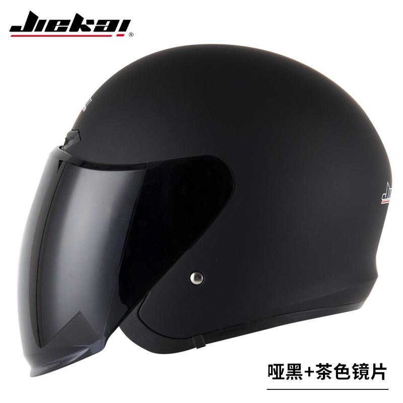 Open Face Motorcycle Helmet Adults ABS Safety With Single Visor Scooter Electric Bike Riding