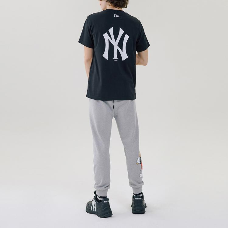 New MLB X Disney New York Yankees T Shirt Unisex Black 31TSK2031-50L