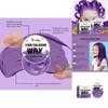 Wiieey Purple Children's Colorful Hair Cream Gentle Easy To Apply Washable Long Lasting Trendy Hair Color Cream 60g