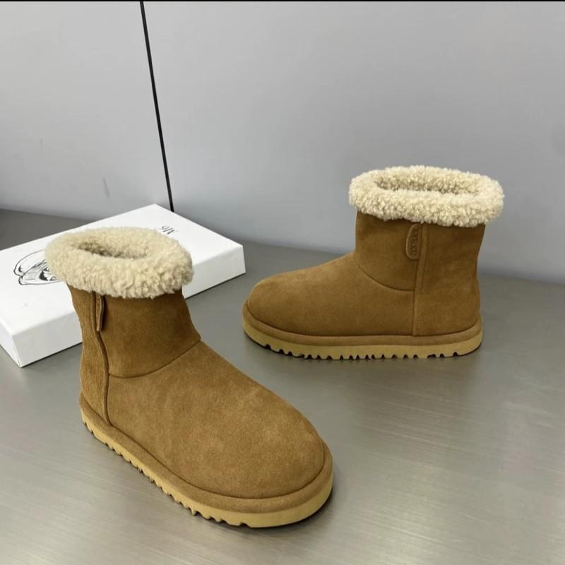 Women's Lightweight Comfortable Thick Sole Coldproof Warm Padded Snow Boots Non-slip Wear-resistant Casual Outdoor Sports Candy Color Cotton Boots