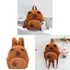 Zipper Animal Capybara Plush Toy Backpack Cartoon Doll Schoolbag Gift Birthday