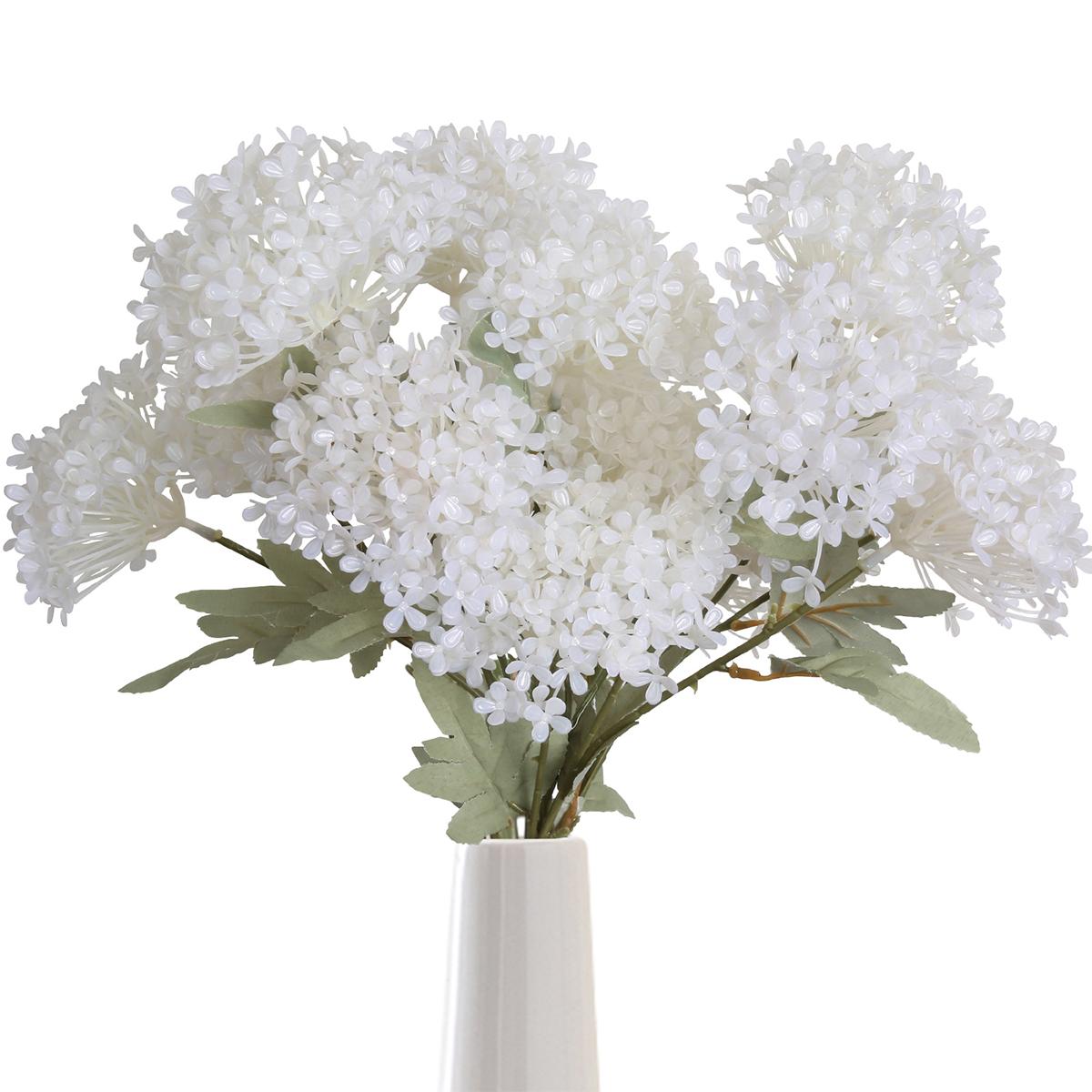 

6 шт., оптовый букет гортензий, искусственные цветы гортензии, длинный стебель 66 см, искусственные цветы, пластиковые цветы гортензии для свадьбы, домашнего декора белый