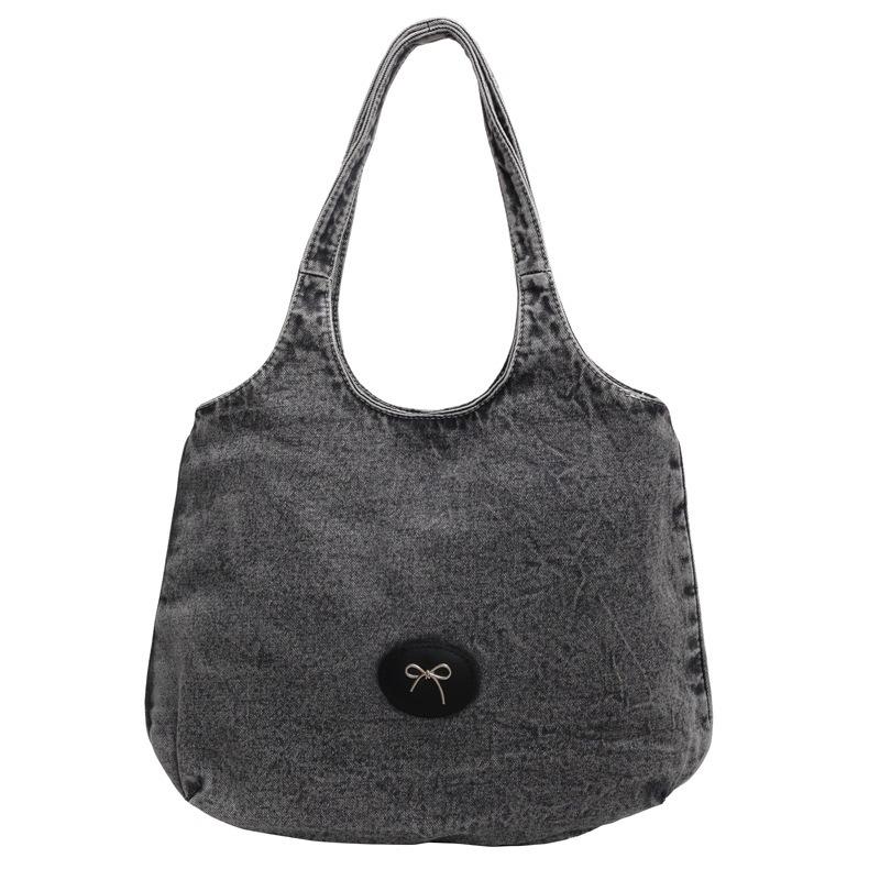 Casual and Versatile Denim Handbag for Women, 2025 New Fashionable and Stylish Large Handbag