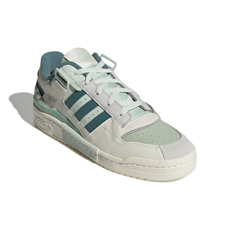 Adidas Originals Forum Exhibit Low Retro Non-Slip Shock Absorption Low-Top Skate Shoes Unisex Sneakers White Brown Green GX4548