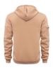 European Men's Fleece-Lined Hooded Jacket with Multi-Zipper Pockets for Autumn/Winter