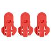 Uxcell Manual Can Opener, Beverage Can Cover Protector, Plastic Easy Can Opener for Soda, Beer, and Drinks, Red, Pack of 3