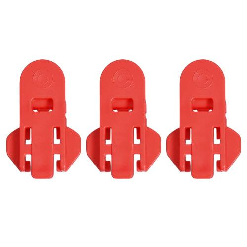 

uxcell Manual Can Opener, Beverage Can Cover Protector, Plastic Easy Can Opener for Soda, Beer, and Drinks, Red, Pack of 3