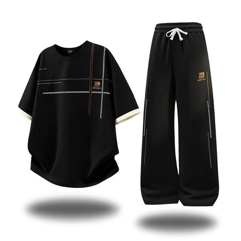 

Sports Suit Men s Running Speed Drying Clothes Ice Silk Short Sleeved Loose Training Clothes Running Fitness Men s Two-piece Set XXXXL