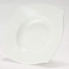NARUMI Forte White 30cm Quadratische Suppen-Mikrowellenplatte, Rand, Servieren, Sicher, 50460-5248