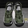 Summer Men'S Sandals Classic Leather Sandals Fashion Outdoor Hiking Fishing Shoes  Light Breathable Non-Slip Beach Sandals 38-48