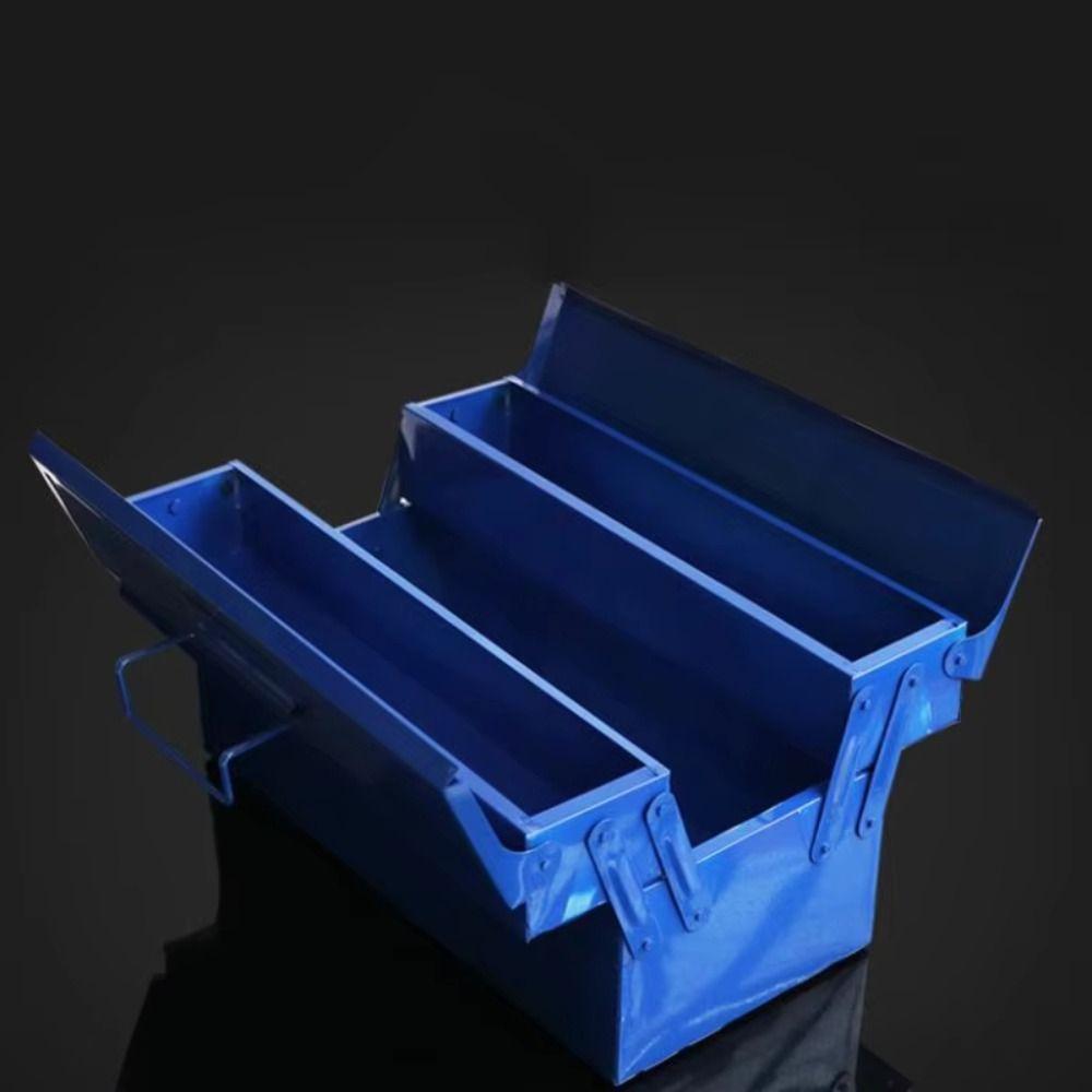 Heavy Duty Metal Toolbox Large Storage Tools Box Lightweight Hardware Storage  Multipurpose Use