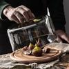 1 set Crystal Clear Glass Dome With Tray Protective Food Cover For Cake Dessert Display Stand Holder Gift Box Bag