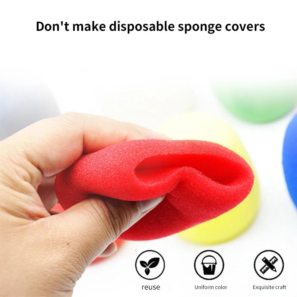 100/10PCS Mic Sponge Covers 10/1Set Anti-Spray Karaoke DJ Mic Foam Protective Sleeves 10 Colors Wireless Microphone Pop Filters