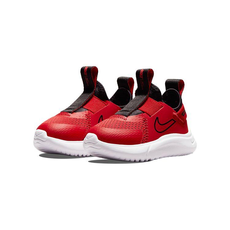 Nike Flex Plus TD University Red Black Baby Sneakers White CW7430-600