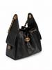 Caviar Hobo Drawstring Bucket Bag: Quilted Chain Shoulder Light Luxury Coco Style Suede