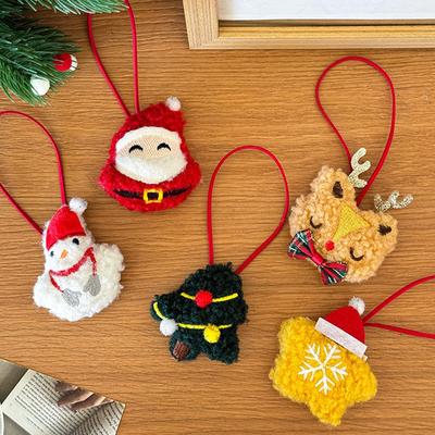 Vánoční stromek přívěsek plyšové hračky Santa Claus vánoční stromek přívěsek kamera pokoj batoh dekorace dětský vánoční dárek
