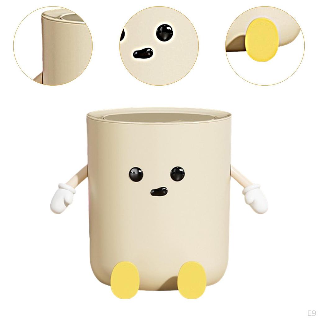 Uroczy kosz na śmieci, przenośny, kreatywny, nowoczesny, praktyczny do domu