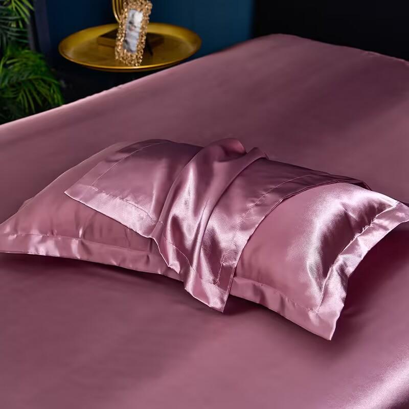 1pcs Man-made Mulberry Silky Pillowcase Pillow Case Cover Satin Home Textile Bedding Hotel Pillowcases