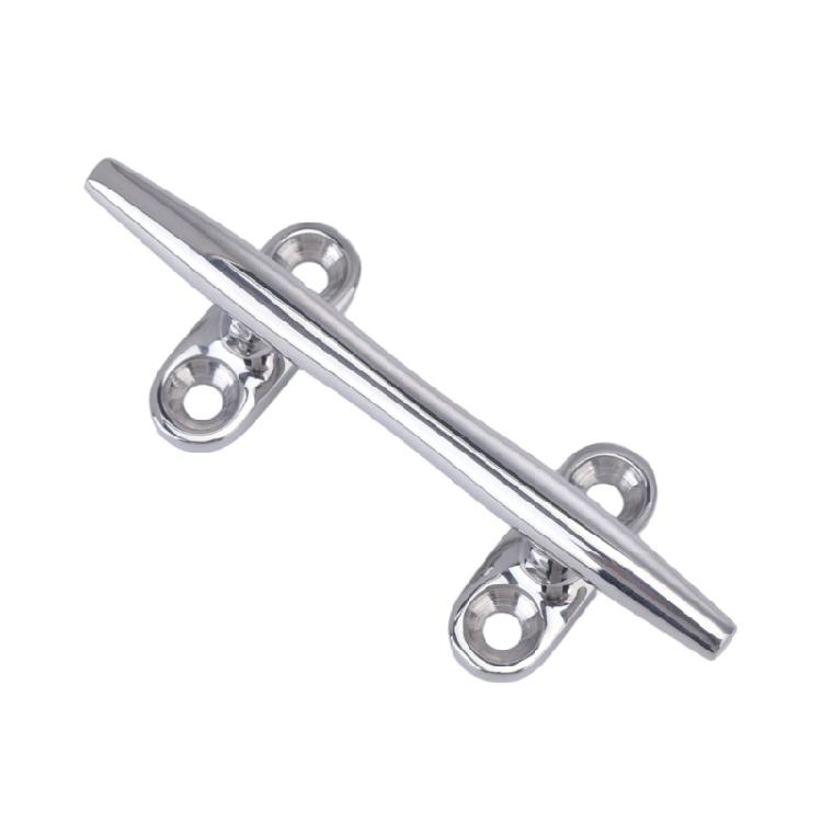 Marine Hardware Boat Cleat 2 Pack, 316 Stainless Steel Screw Mount Dock Cleat for Mooring and Deck Tie-Down Use