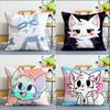 Silly Cat BBoykisser World Various Sizes Square Pillow Case For Car Home Bedchamber Decor