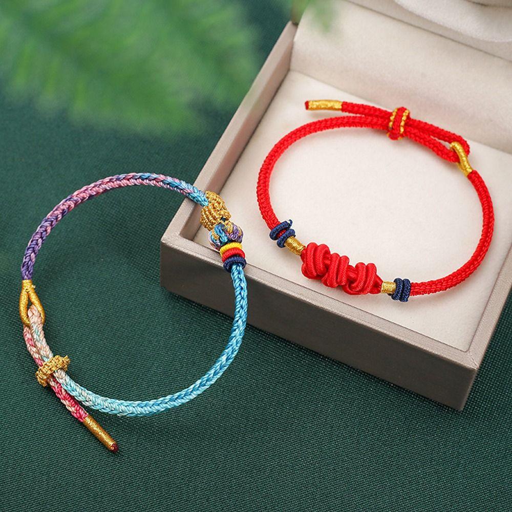 Fashion Colorful Bracelet Handmade Weaving Ethnic Style Hand Rope DIY Hand Strap Jewelry