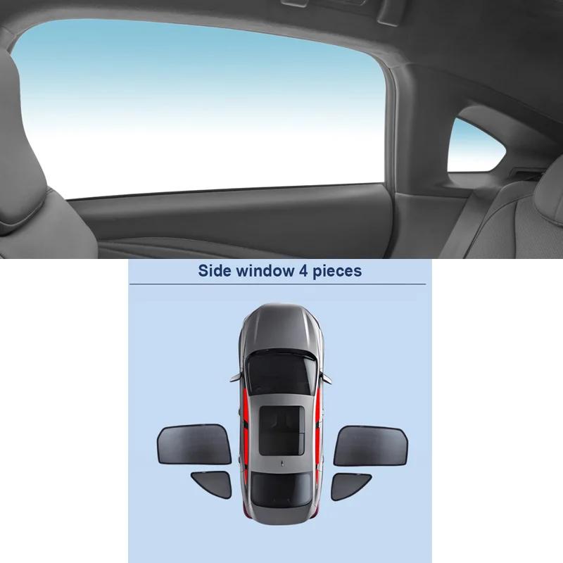 For XPeng P7+ 2024~2026 2025 F57 Car Sunshades Anti UV Privacy Mesh Curtains Heat Insulation Sunscreen Visors Auto Accessories