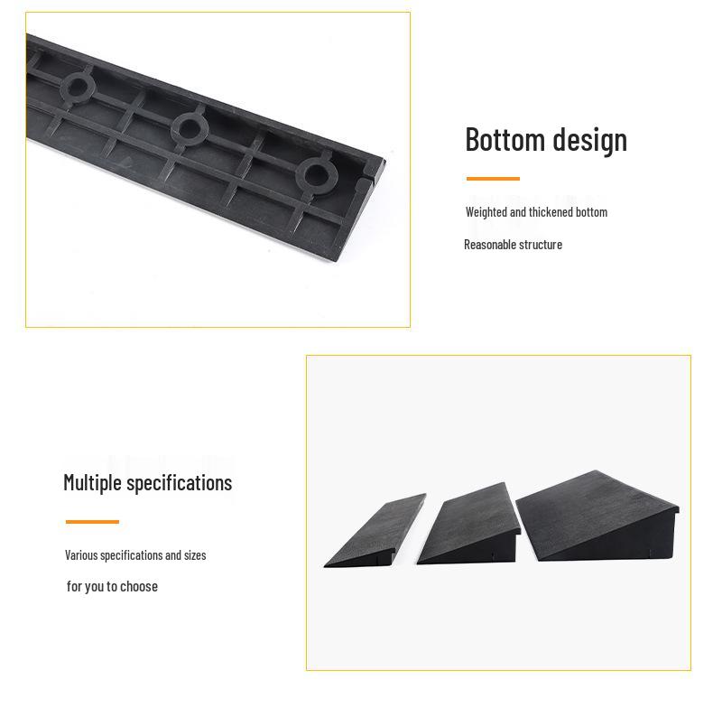 Slope Assist Rubber Threshold Pad for Home and Car