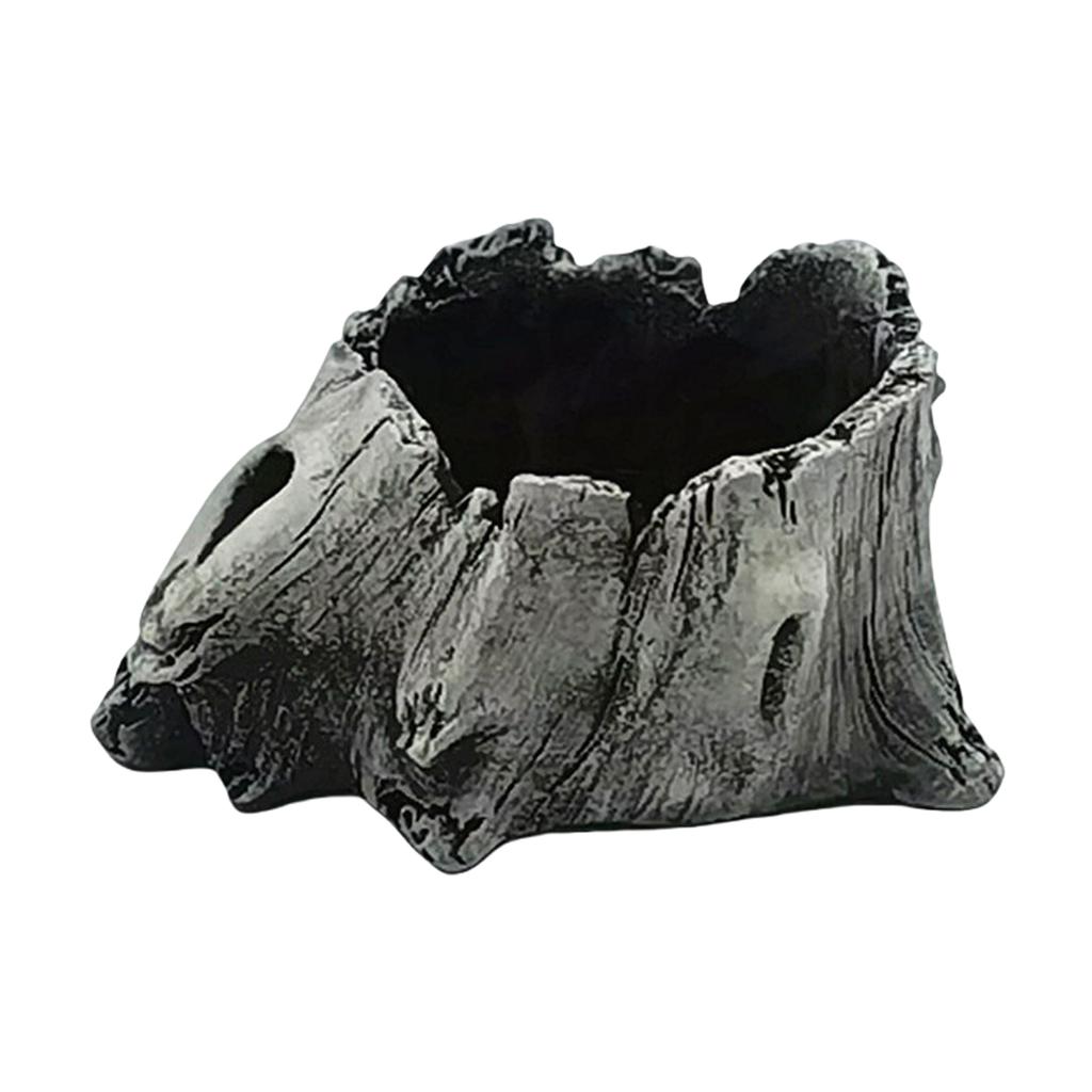 Artificial Driftwood Planter Sculpture Resin Succulents Flower Pots Imitation Wood Pile Porous Bonsais Tree Plant Pots