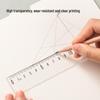 Deli 15cm Wavy Line Plastic Ruler for Primary Students, First Grade, Thickened Board, Straight, Model 71971